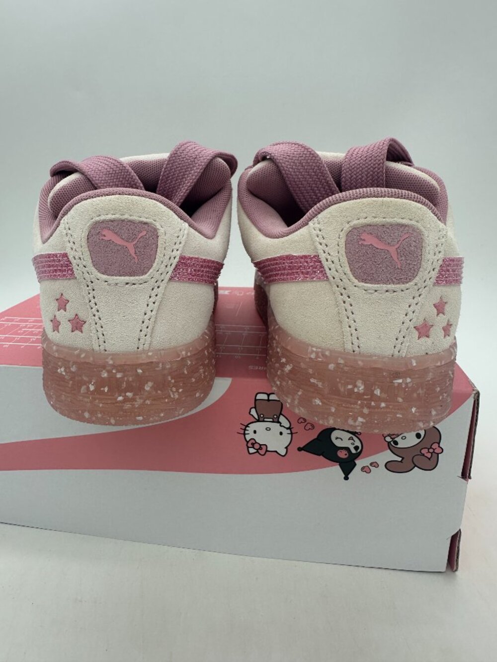 Puma Suede XL X Hello Kitty Women's size 7 Youth size 5.5 Pink Shoes 403392 01 - Picture 5 of 6